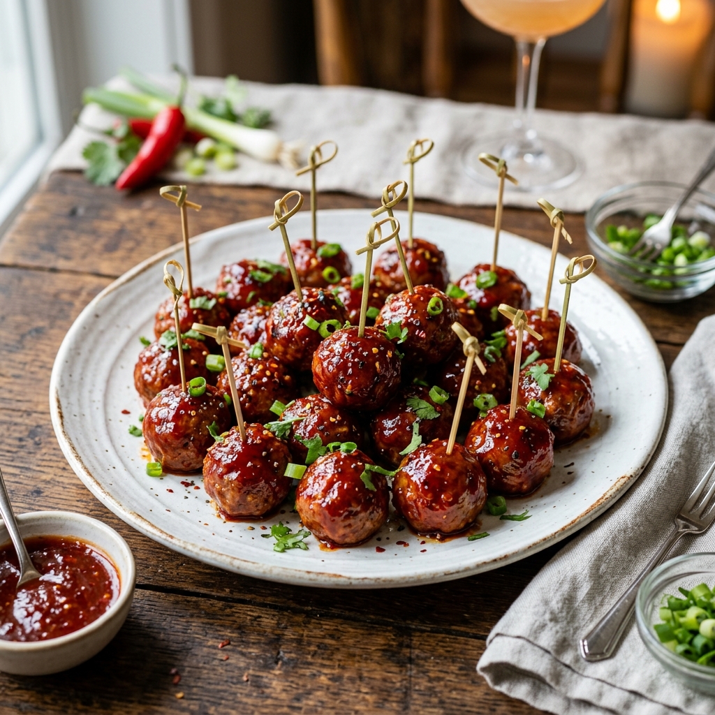 Datil Glazed Meatballs